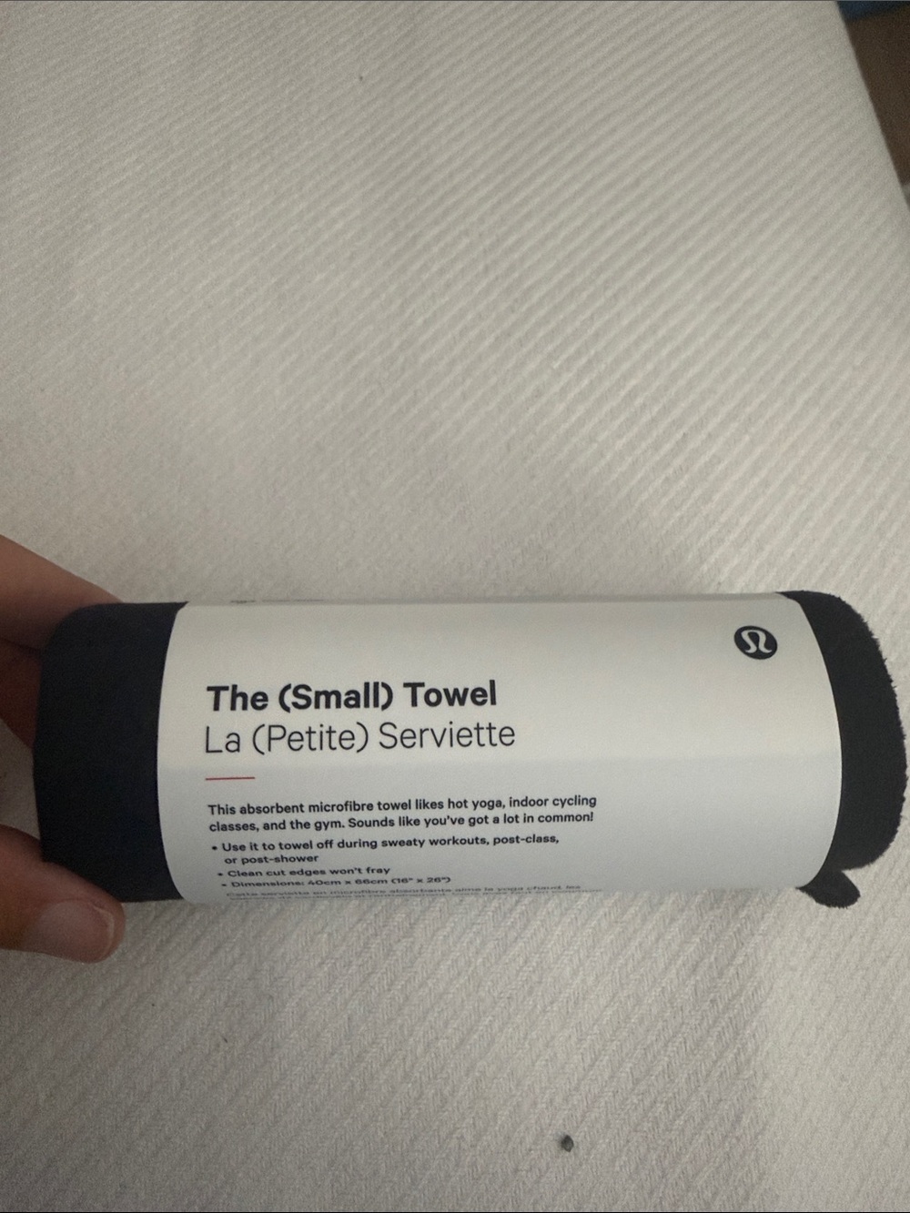 lululemon athletica Small Microfiber Towel - Black